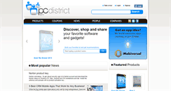 Desktop Screenshot of pcdistrict.com